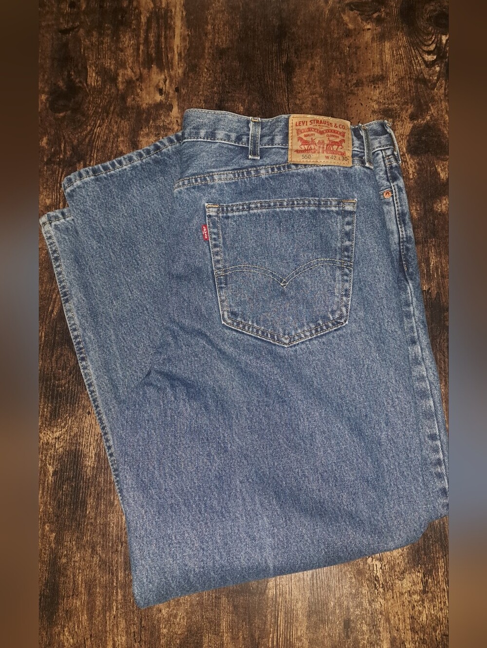 Levis Mens 550 Jeans 42 X 30